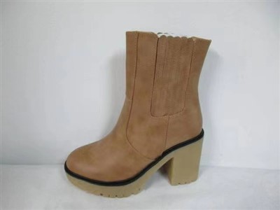 Ġilda PU Boots għarqub Għoli
